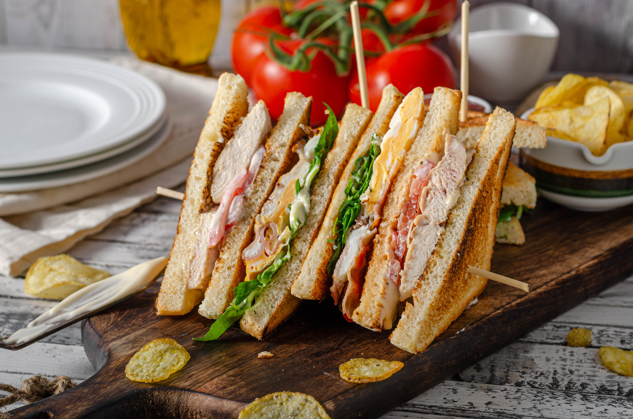 Csirkemelles szendvics