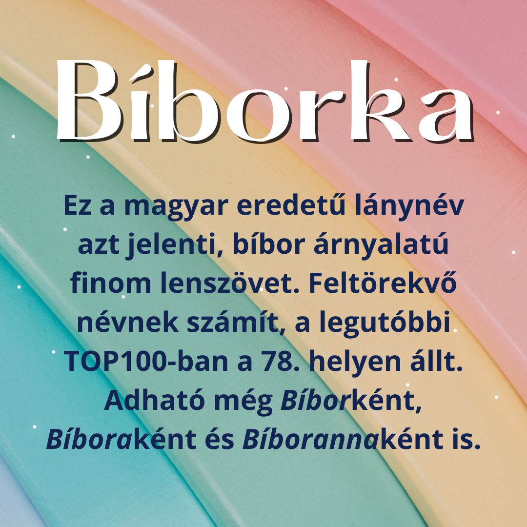 Nevek, amiket színek ihlettek