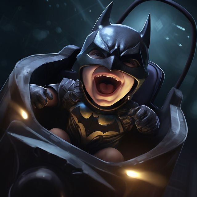 Batman is nagyon édes. Fotó: @mikeandthemachin3 / picuki