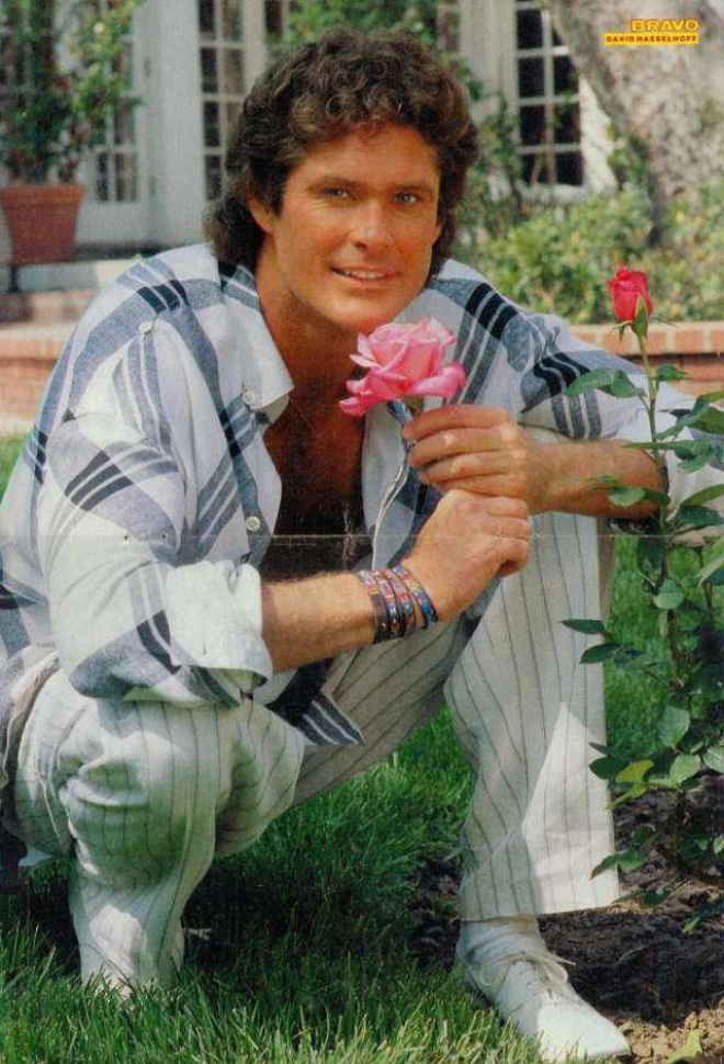 David Hasselhoff a Bravo magazinban