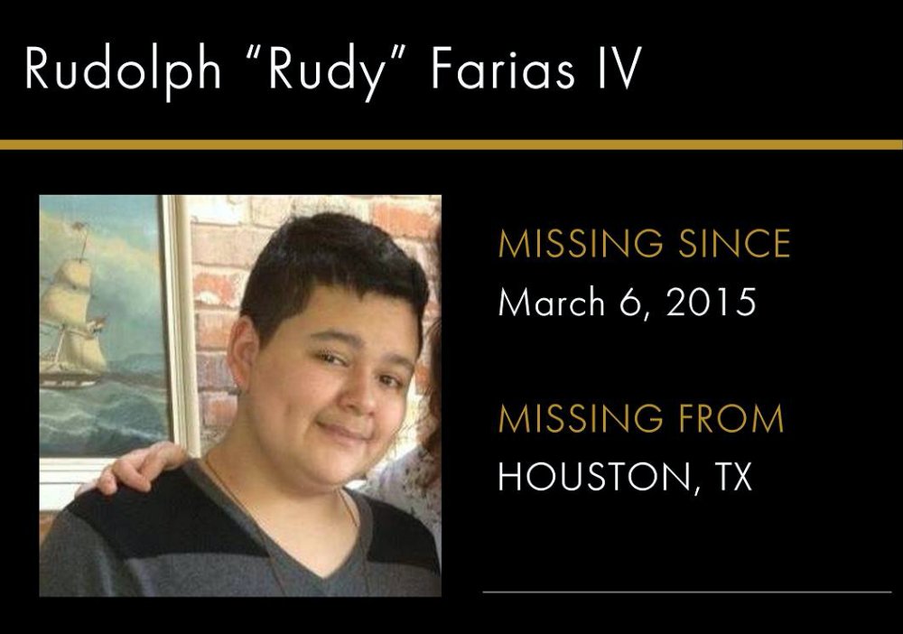 Rudy Farias fotója, amellyel eltűntként keresték