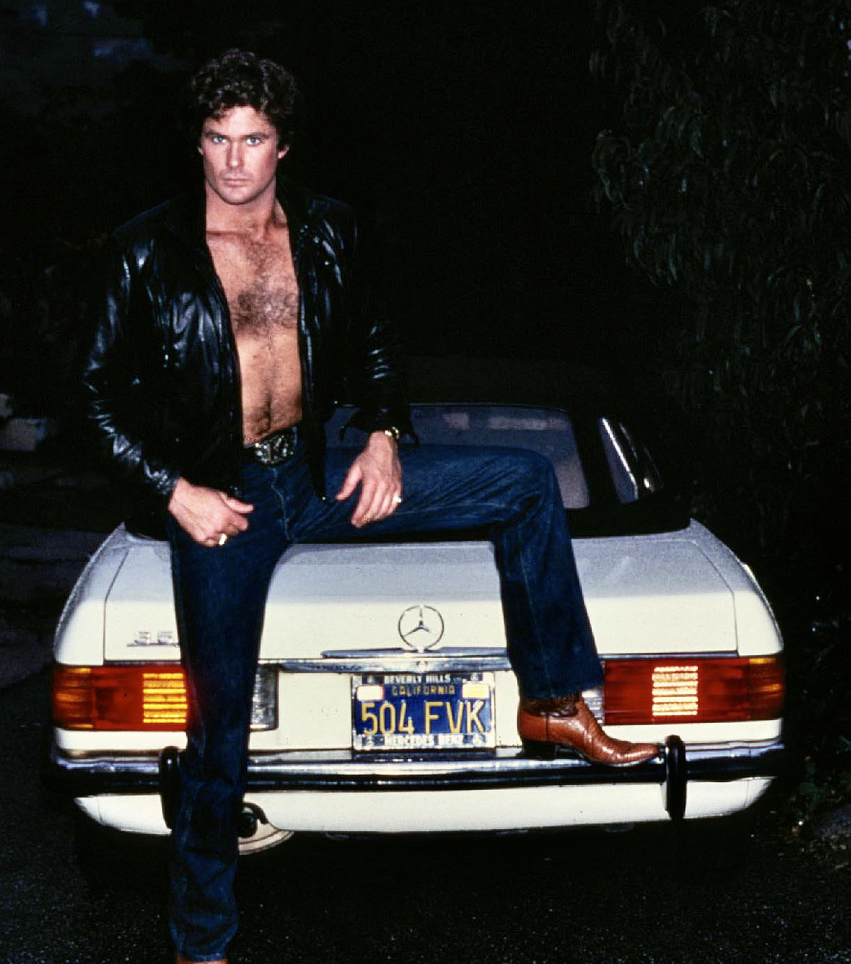 David Hasselhoff egy Mercedesszel