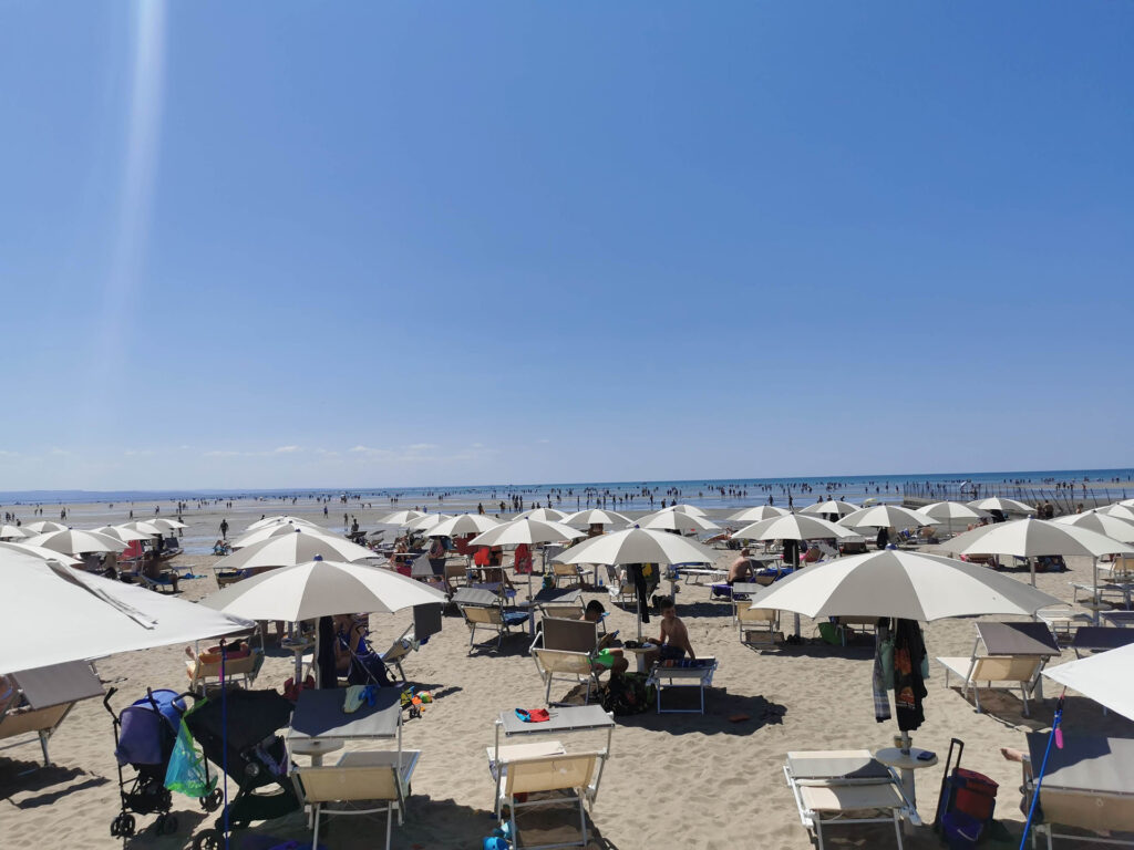 Grado. Víz az nem nagyon van a tengerben