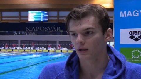 Országos csúccsal világbajnok 200 méter háton Kós Hubert