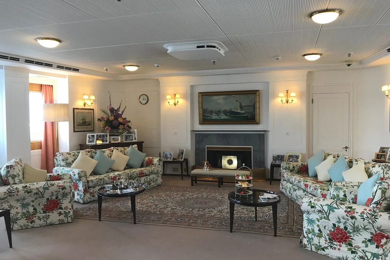 A Britannia jacht egyik helyisége 