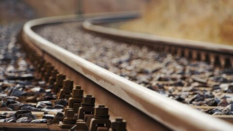 Vasúti sín közelről