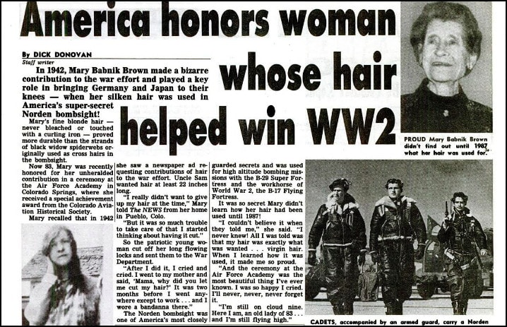 Mary Babnik az újságokban