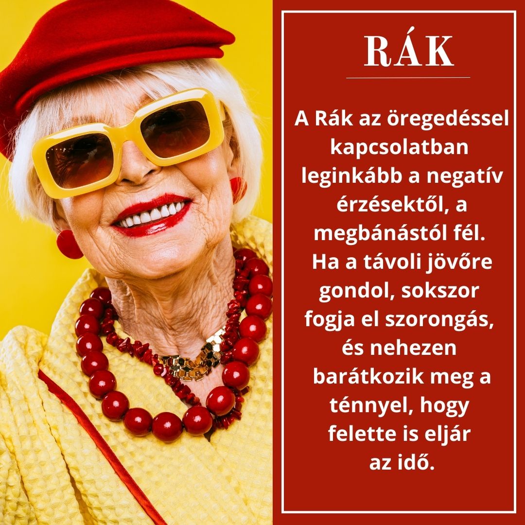 Rák félelmei az öregedéssel kapcsolatban