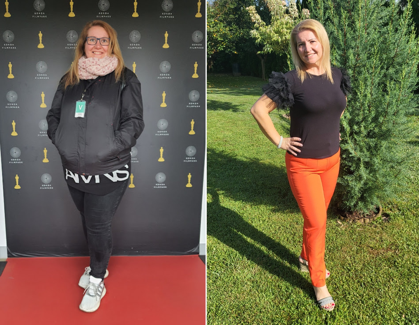 Zsuzsi a nagy fogyás előtt és után (Forrás: magánarchívum)