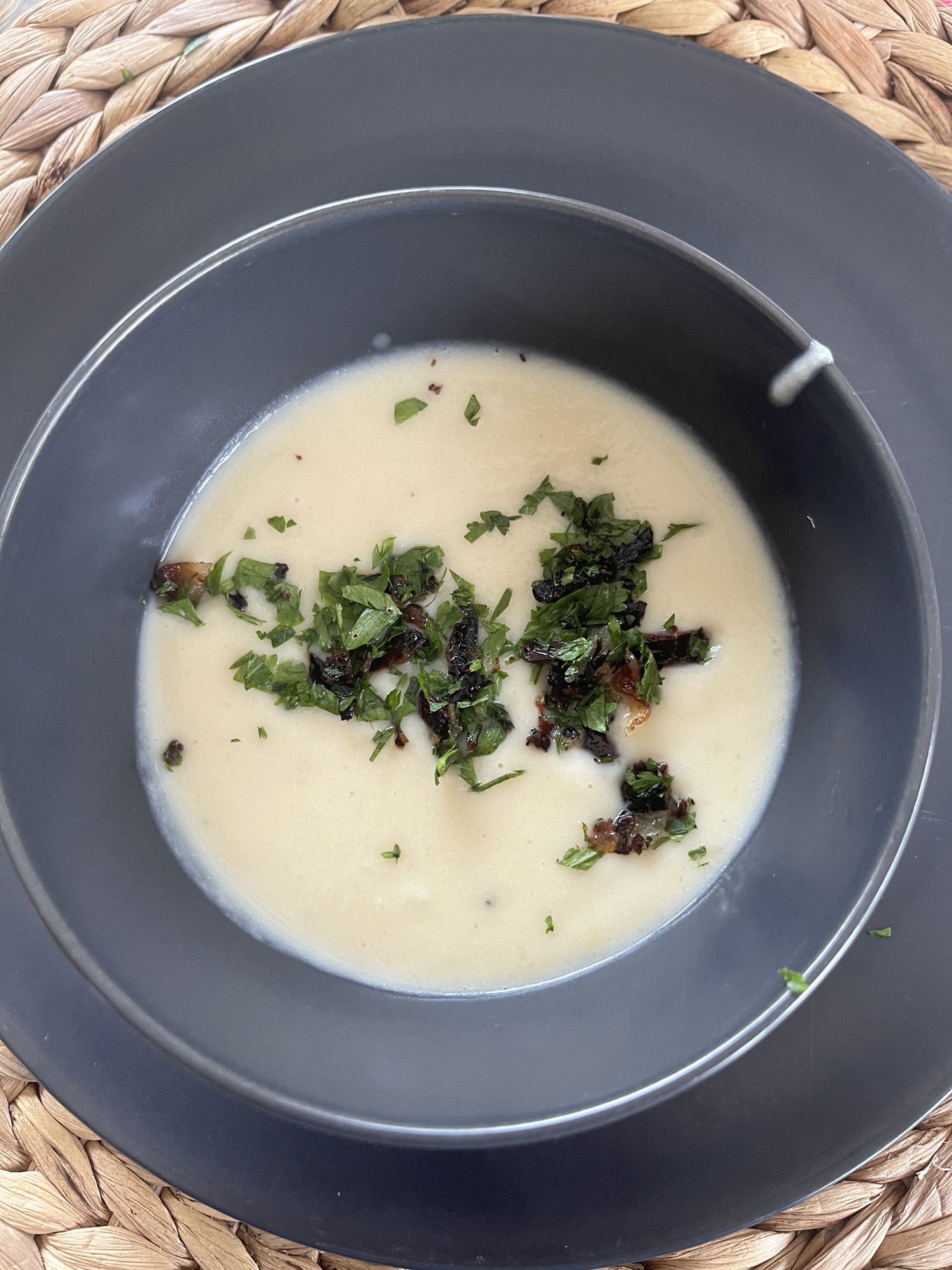 Fehér zöldségkrém-leves