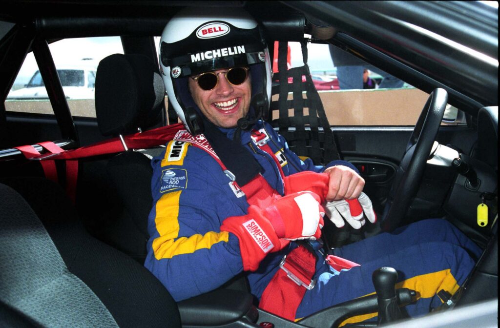 Jason Priestley az egyik versenyen