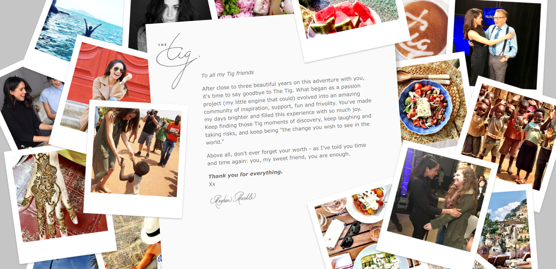 Így búcsúztatta blogját Meghan Markle 2017-ben