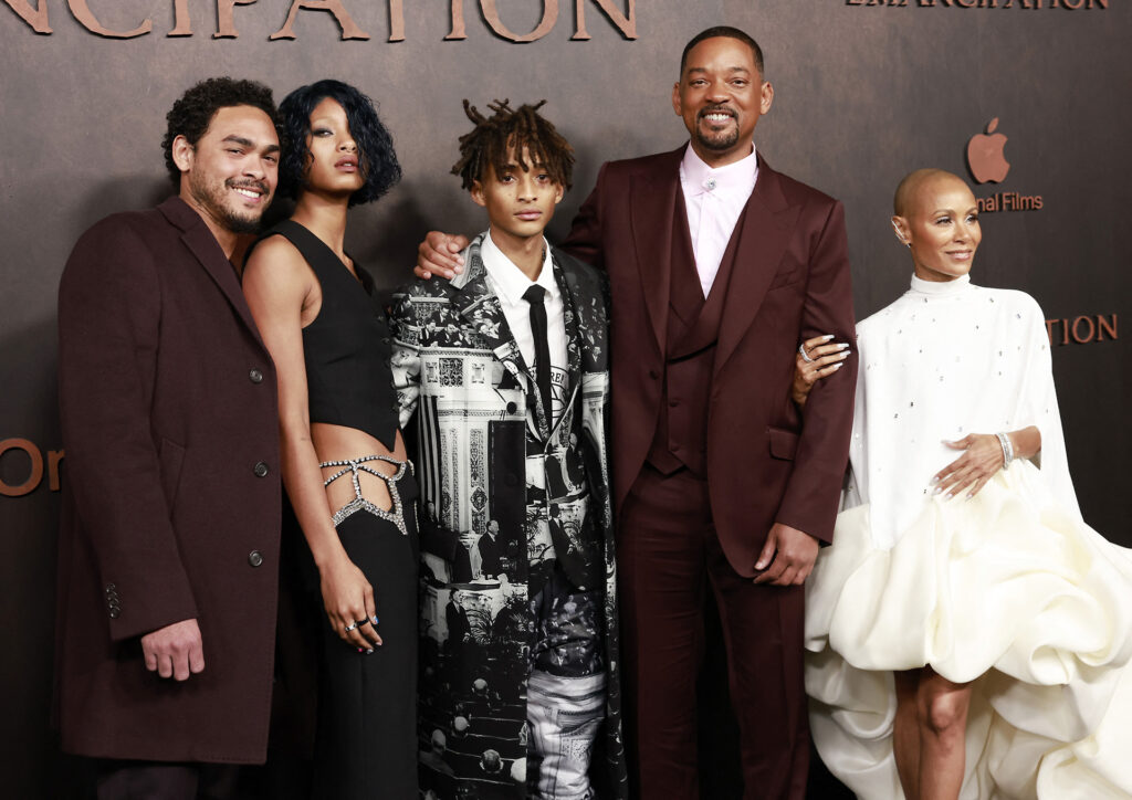 Trey Smith, Willow Smith, Jaden Smith, Will Smith és Jada Pinkett Smith