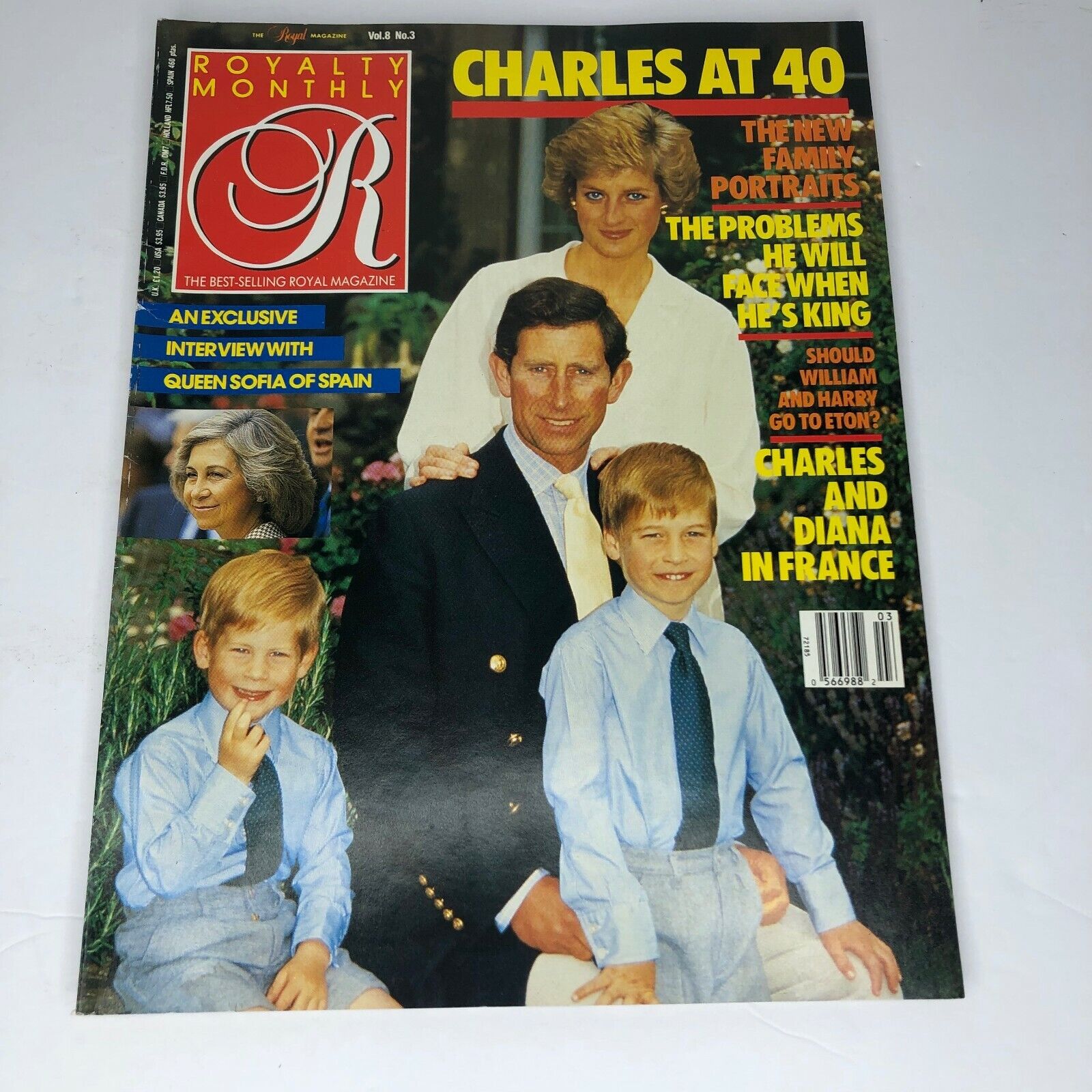 Harry herceg, Vilmos herceg és Diana hercegnő és Károly