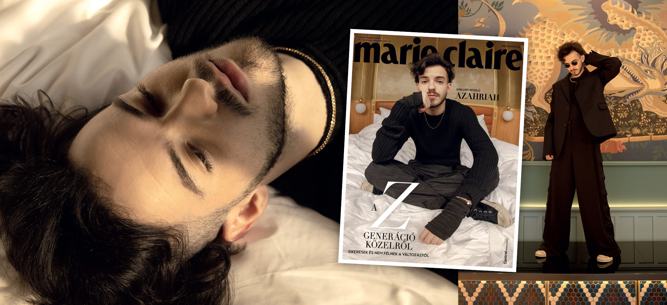 Azahriah a Marie Claire címlapján