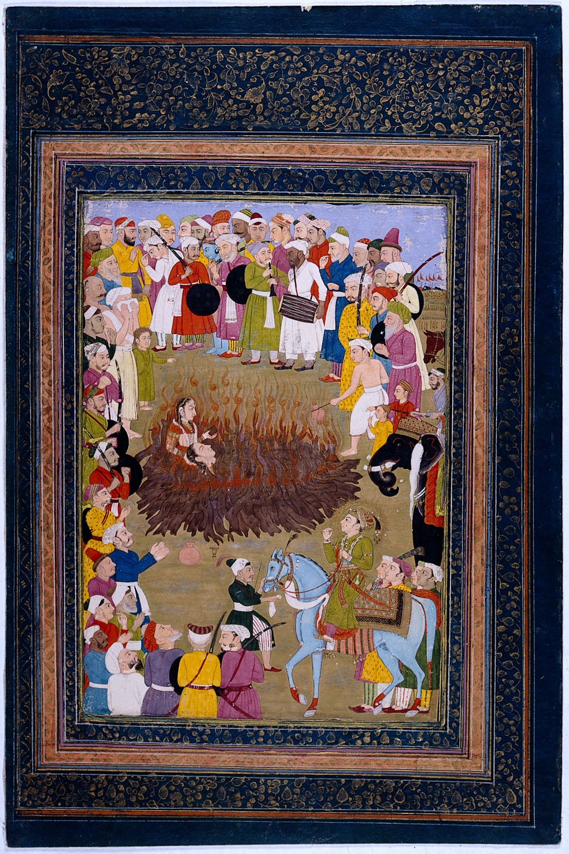 Indiai hercegnő a máglyán (forrás: Wikipedia)