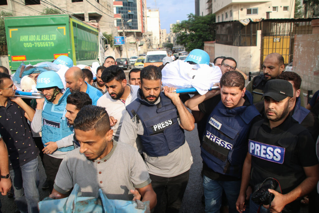 Muhammad Sobh és Saeed Al-Taweel palesztin újságírók