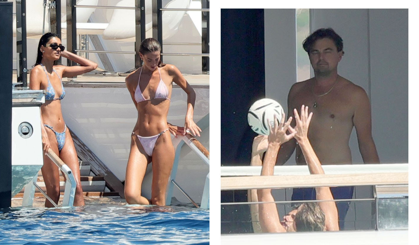 Modellek Leonardo DiCaprio hajóján