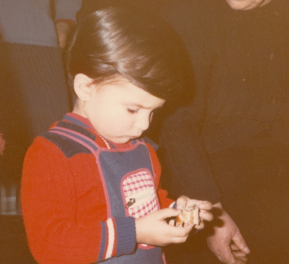 Rubint Réka kislányként