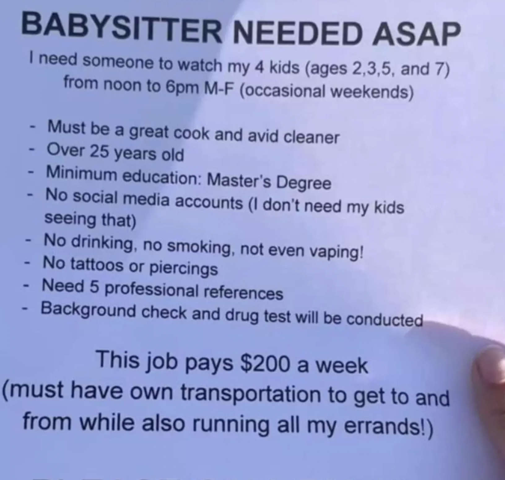 babysitter