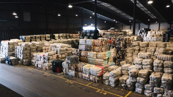 A sundsvalli üzem anyagraktára