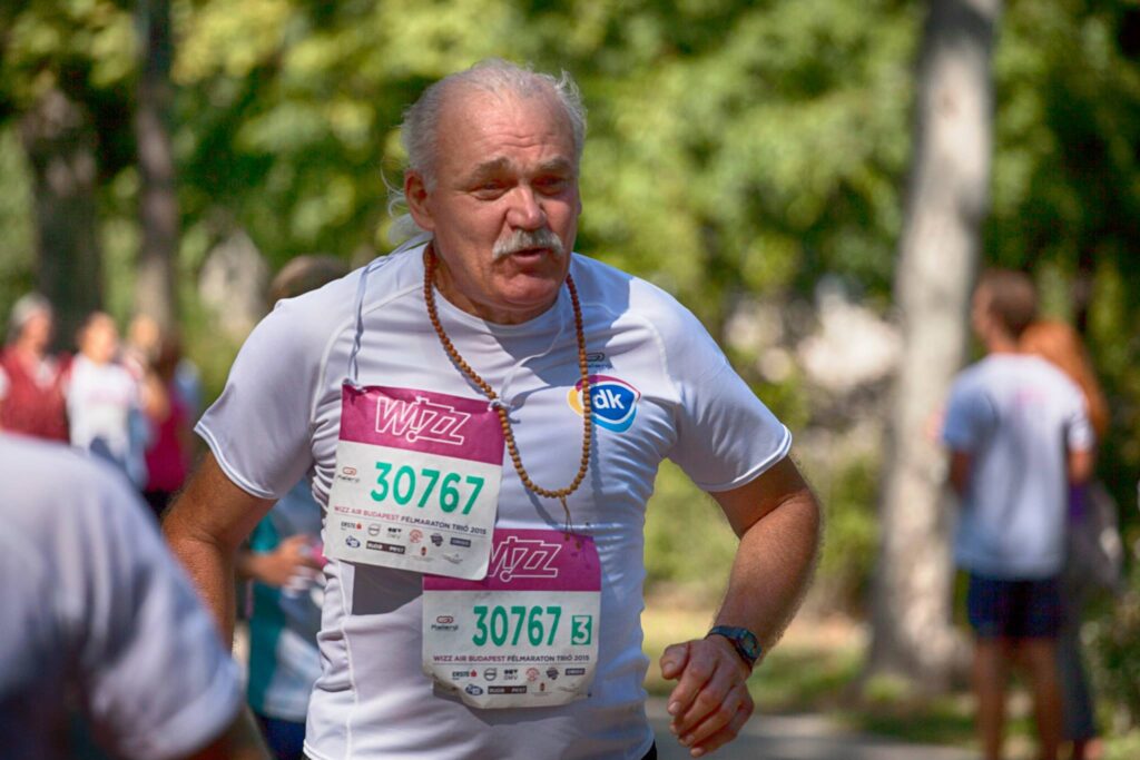 Herendi Péter a félmaratonon