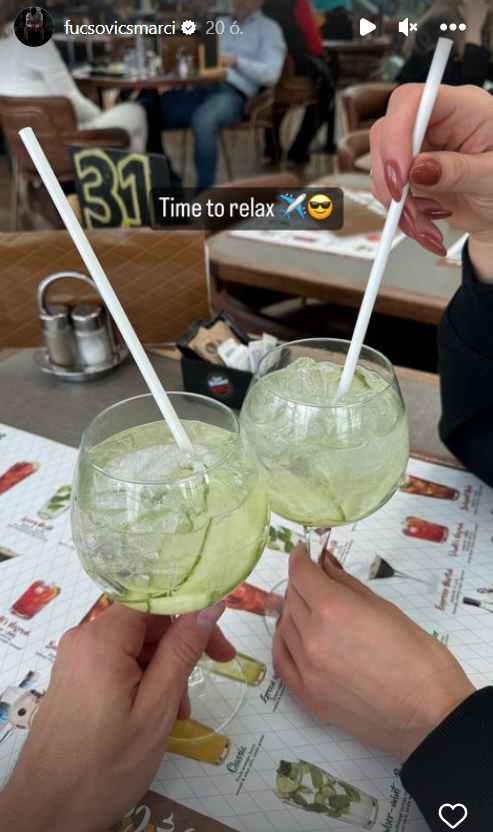 Fucsovics Marci Instagram-történet