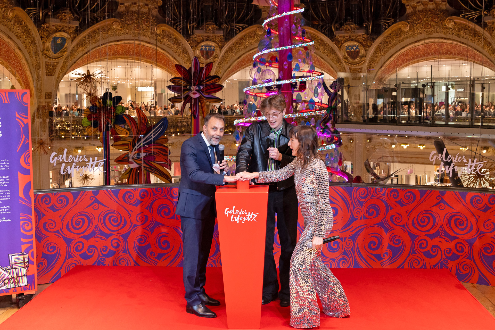 A Galeries Lafayette karácsonyi fényei