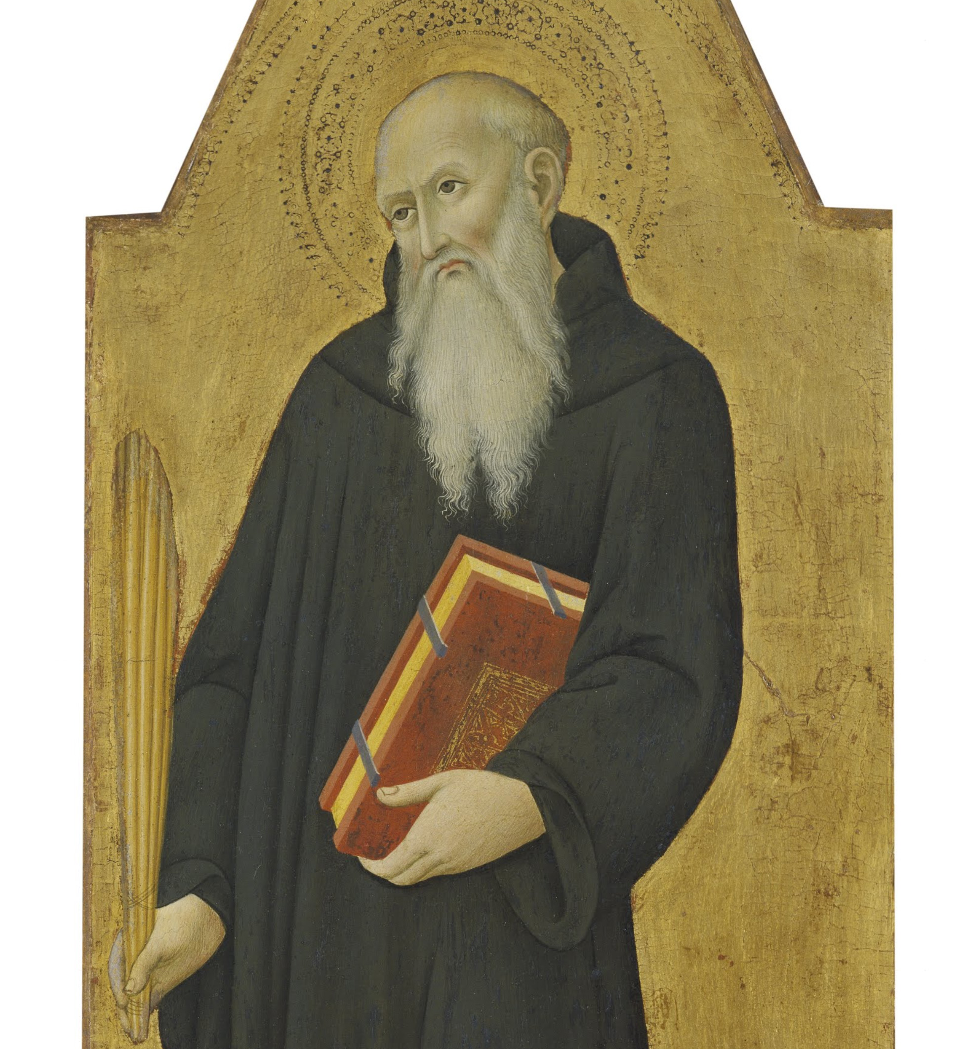 Sano di Pietro: Szent Benedek (1470 körül, részlet)