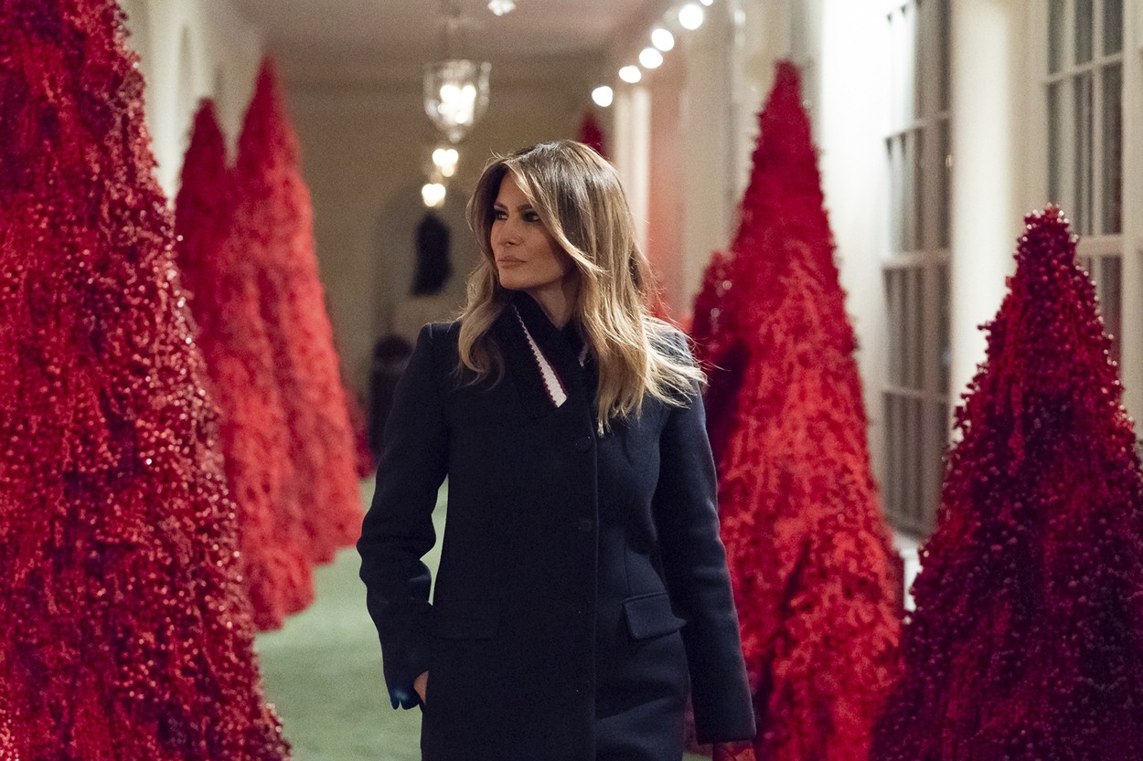 Melania Trump karácsonyi díszítése