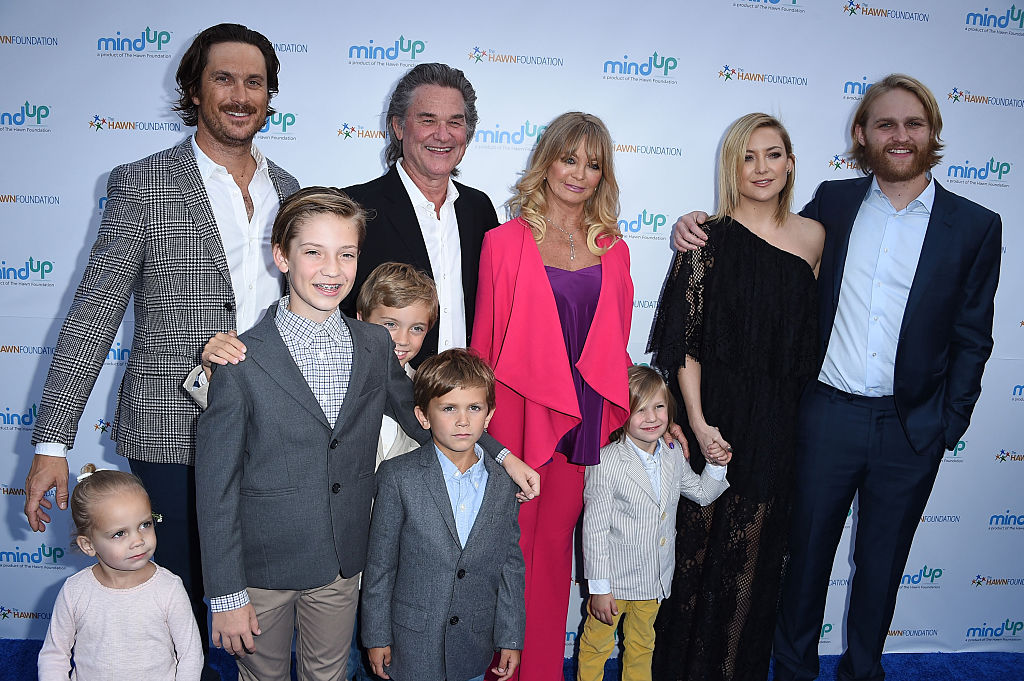 Oliver Hudson, Kurt Russell, Goldie Hawn, Kate Hudson és Wyatt Russell