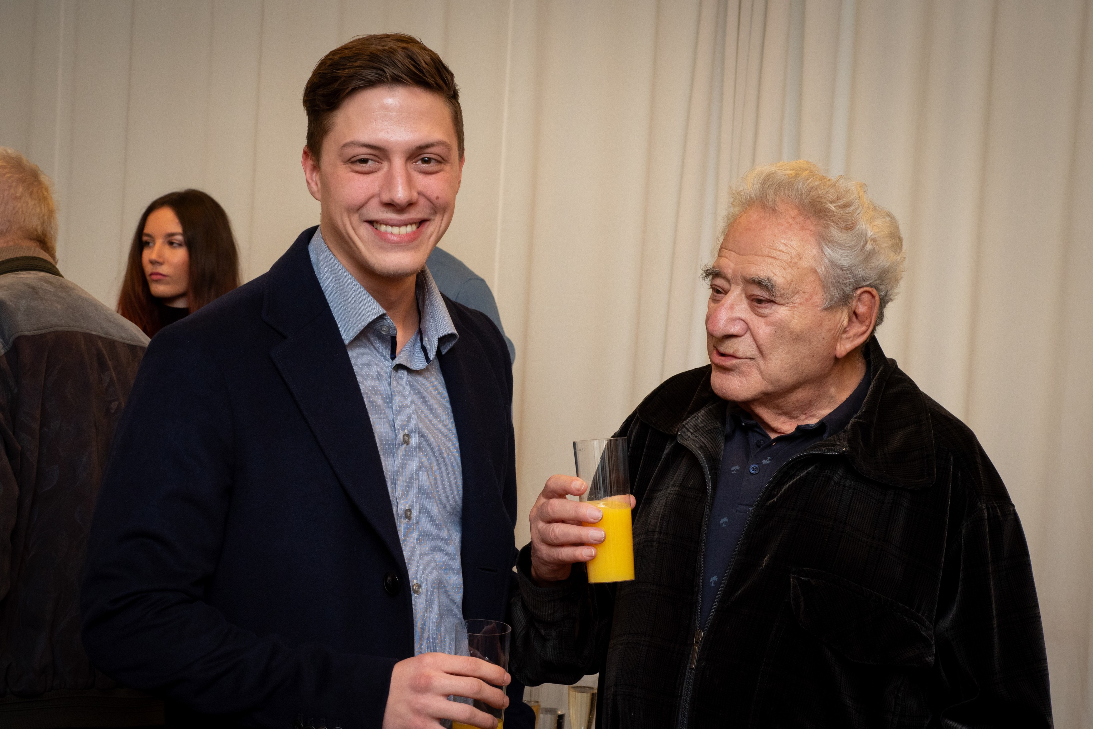 Szinetár Miklós (j) és unokája, Lőcsei Márton (b)