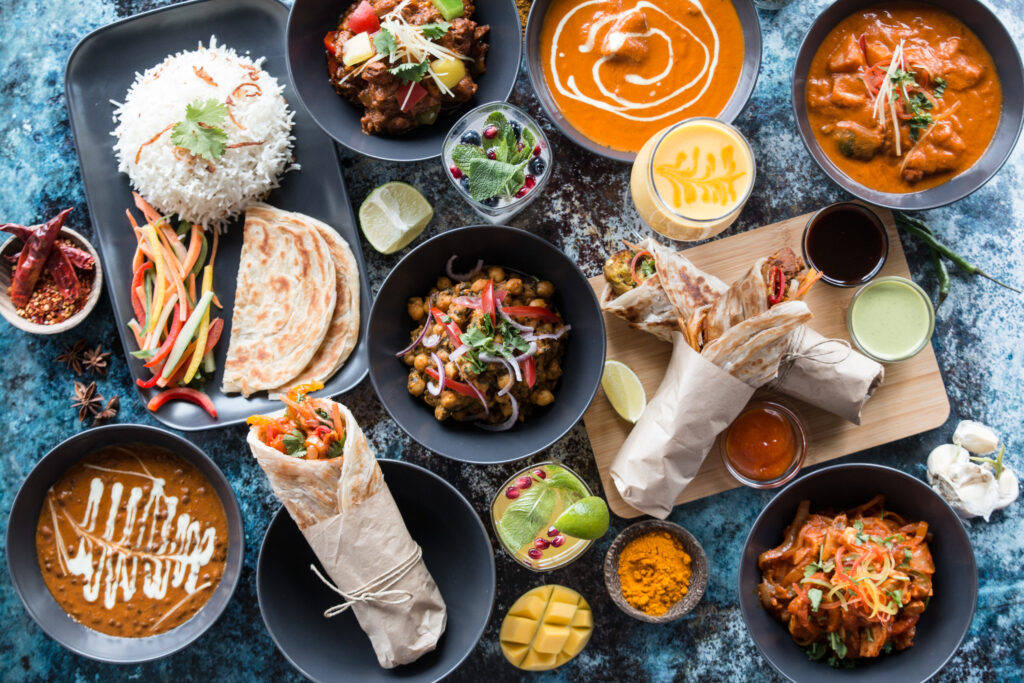 Ételek az Indigo Expressből