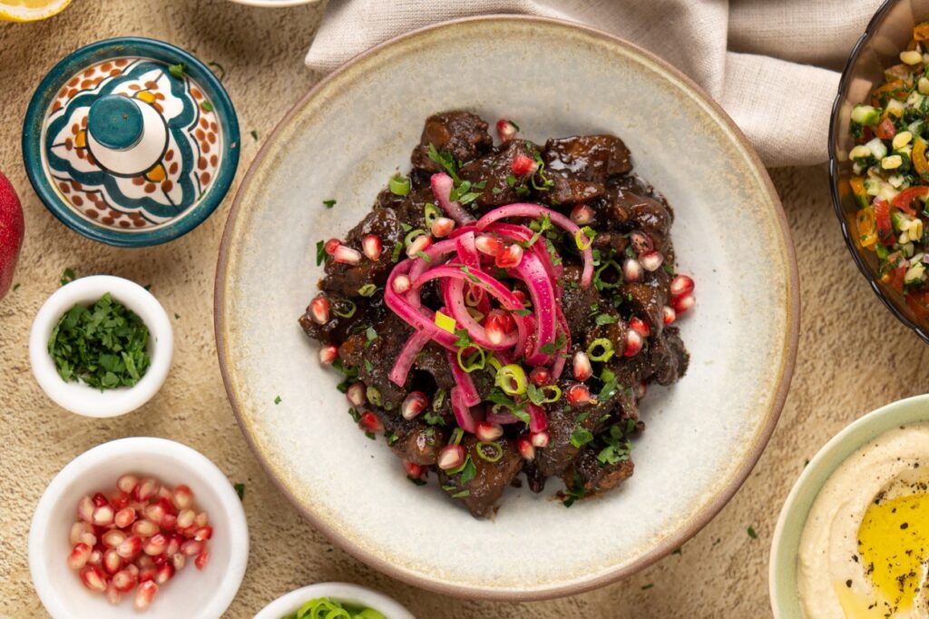 Gránátalmás csirkemáj 