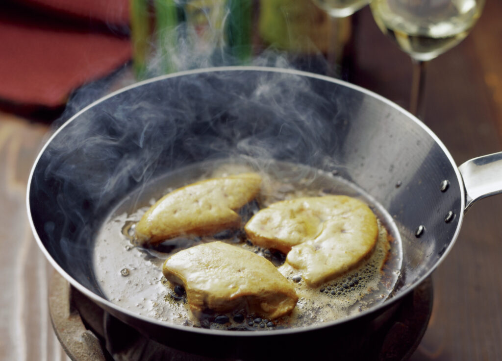 Kacsamáj saját zsírjában sülve 