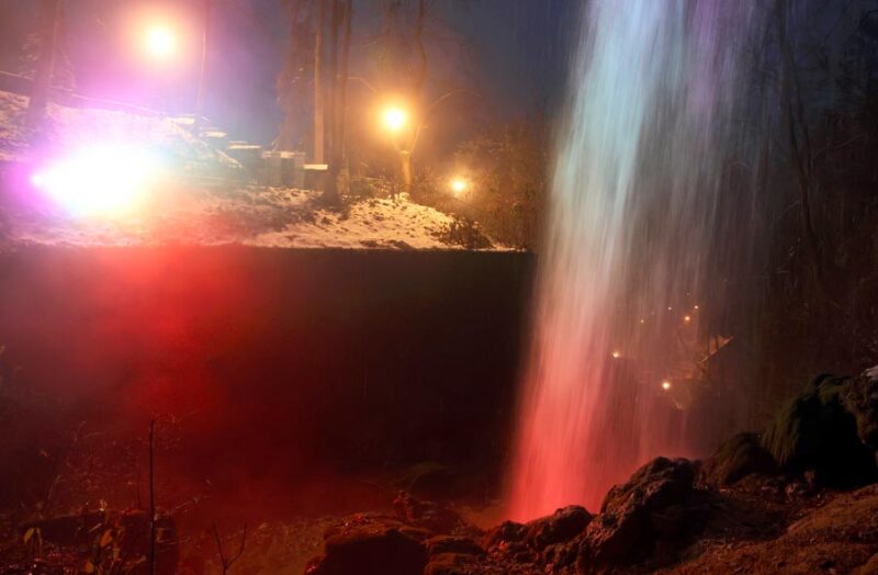 Adventi fényfestés Lillafüreden