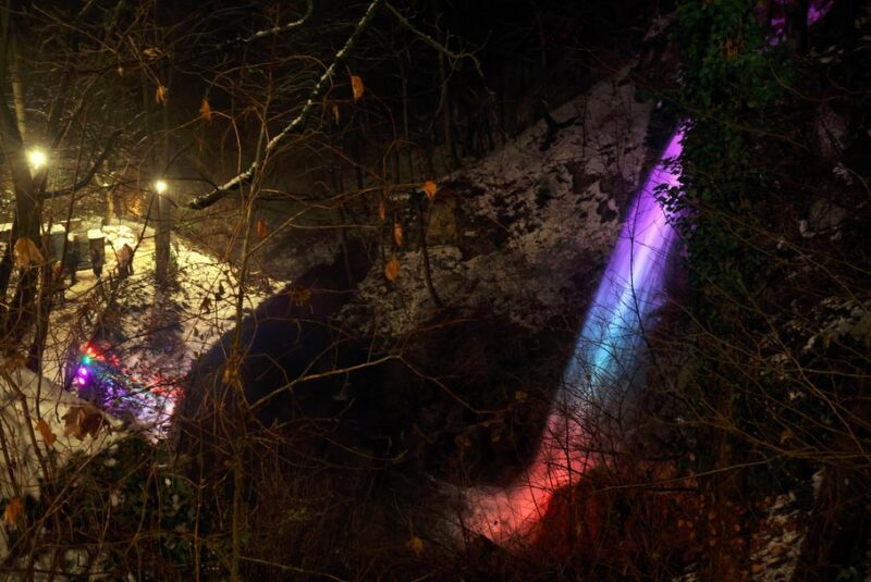 Adventi fényfestés Lillafüreden