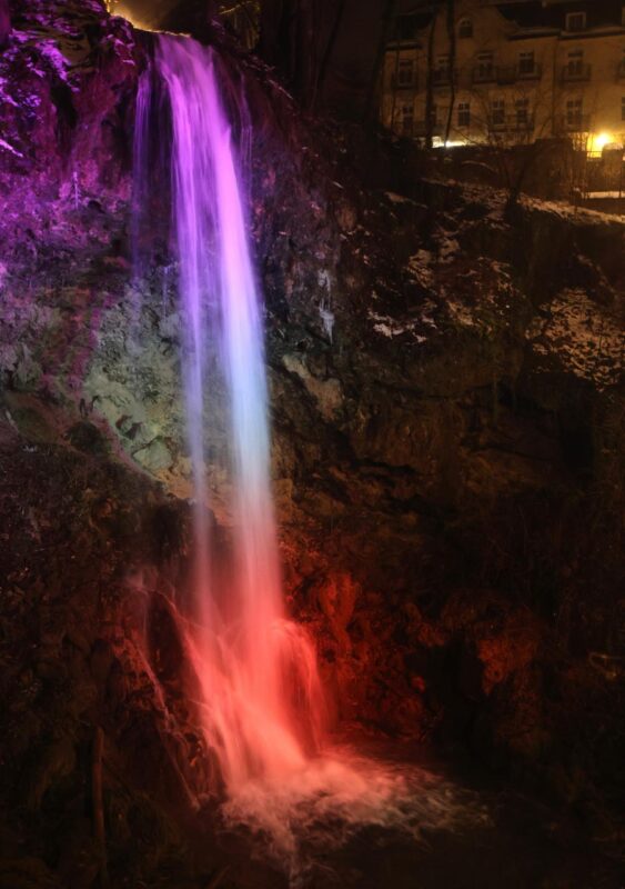 Adventi fényfestés Lillafüreden