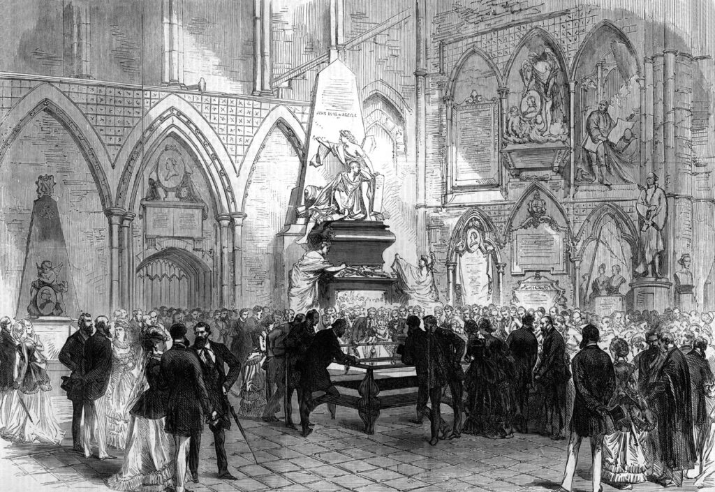 Charles Dickens sírja a Westminsteri apátságban (Fotó: Profimedia)