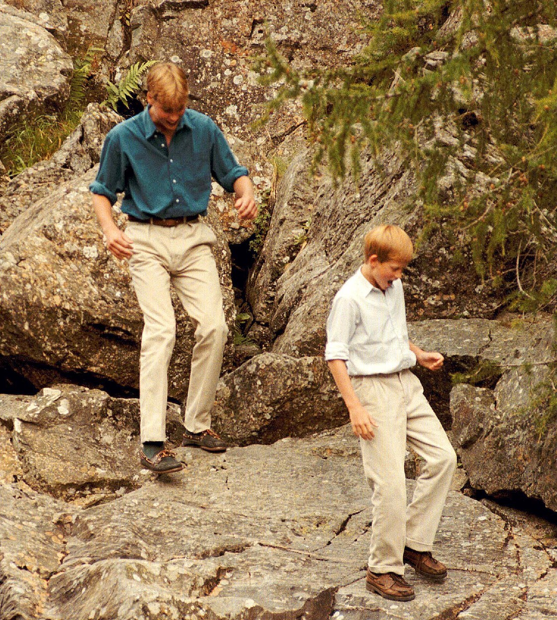 Vilmos és Harry herceg Balmoralban