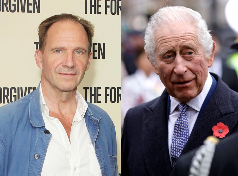 Ralph Fiennes és III. Károly király