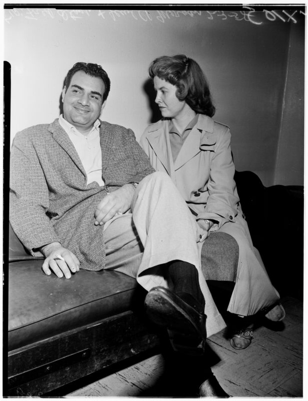 Fred Otash és barátnője