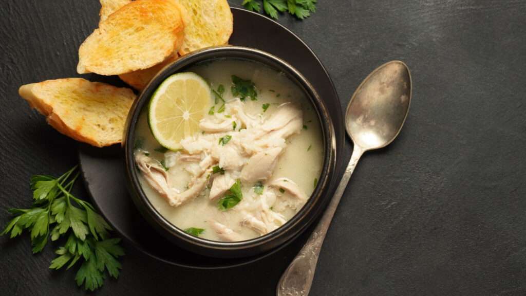 Görög étel, az avgolemono ihlette csirkeleves