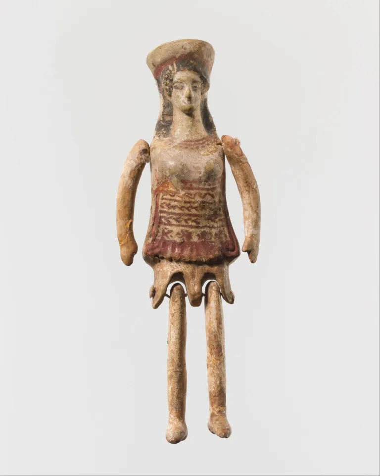 Ókori görög baba terrakottából (fotó: metmuseum.org)