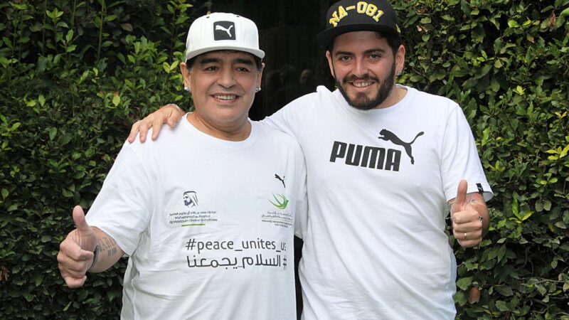 Maradona és fia,
