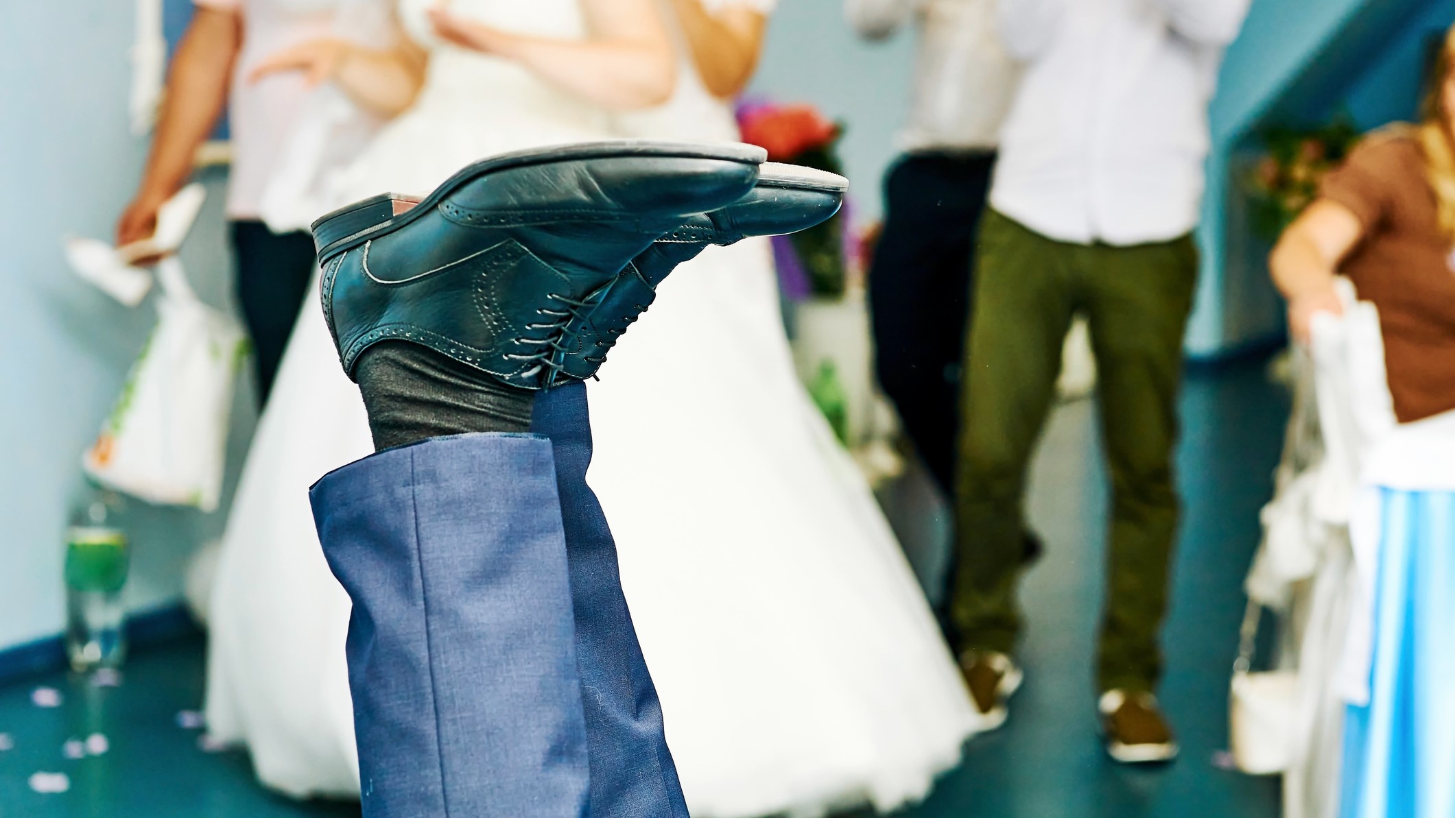 Padlót fogott egy esküvői vendég