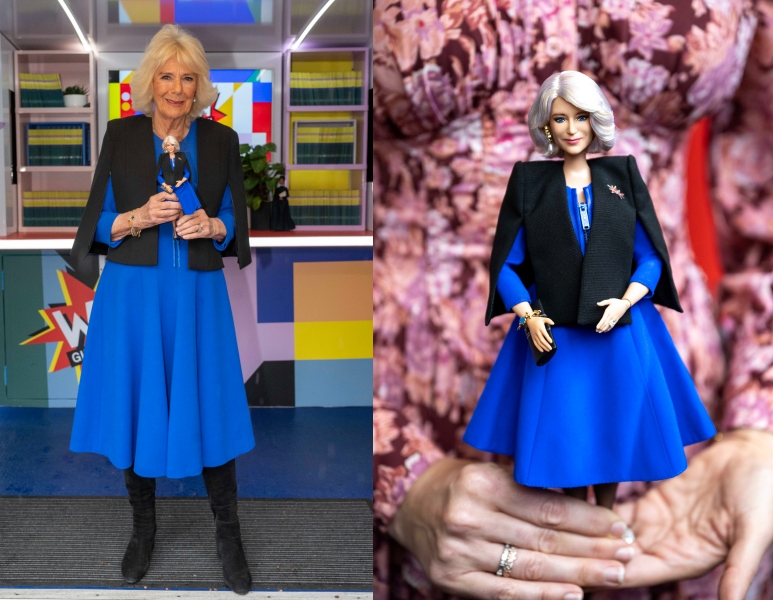 Kamilla királyné és a róla mintázott Barbie