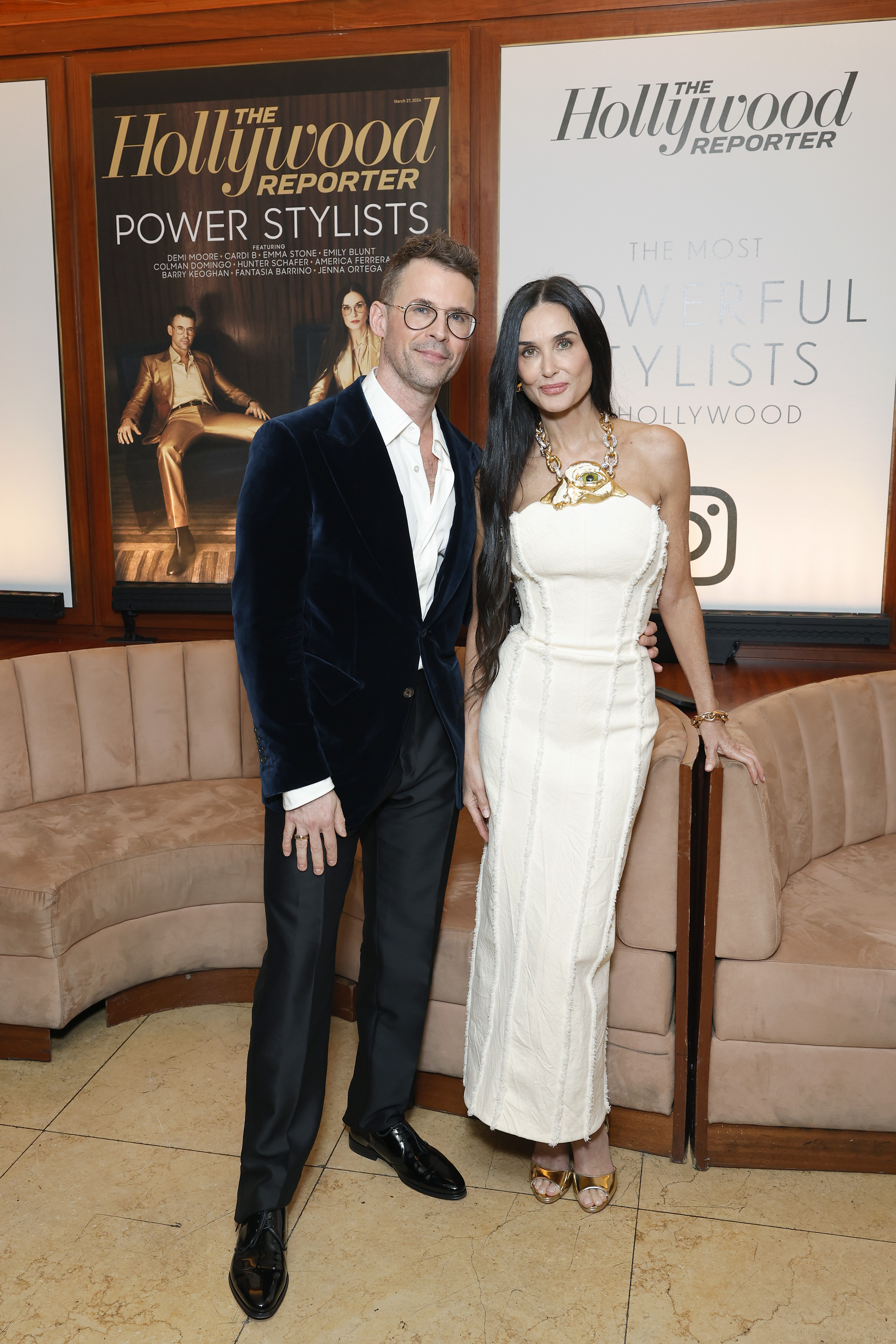 Brad Goreski és Demi Moore