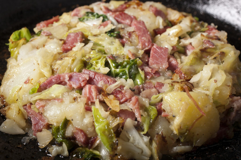 A káposztás, húsos bubble and squeak