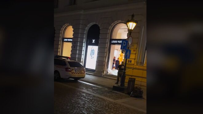 Ma hajnalban betörtek egy Andrássy úti luxusüzletbe